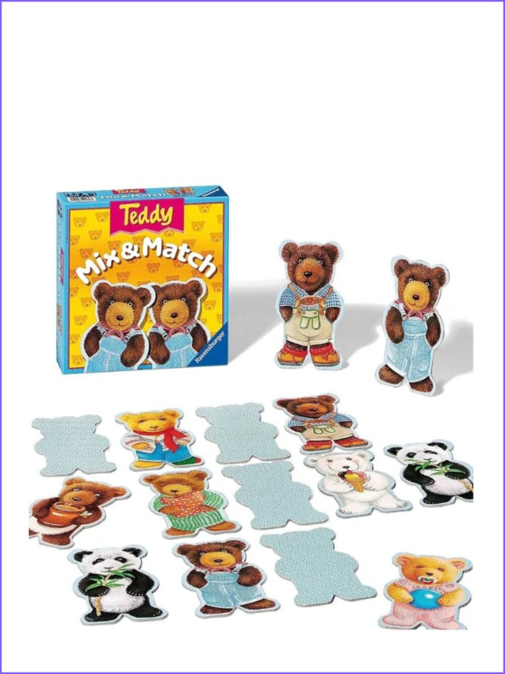 Ravensburger Teddy Mix & Match Memory‑matching game New In Box